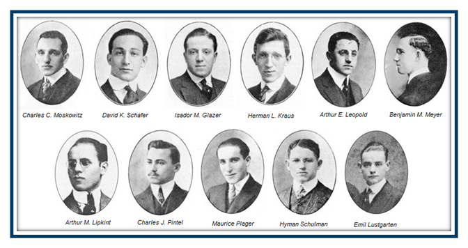 The Founding Members of Alpha Epsilon Pi
